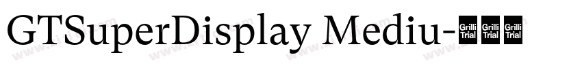 GTSuperDisplay Mediu字体转换